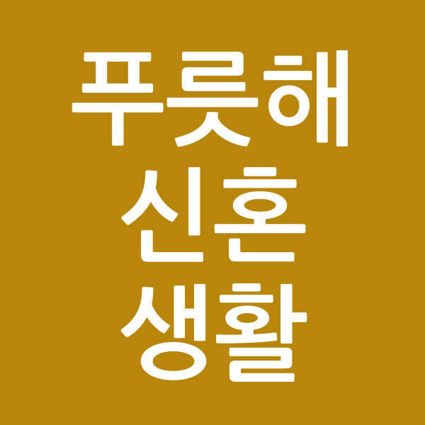 푸릇해신혼생활