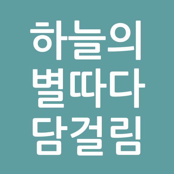 하늘의별따다담걸림