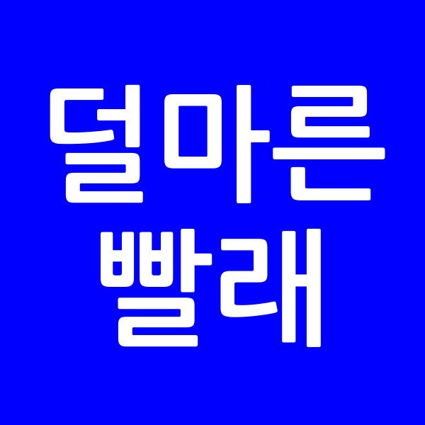 덜마른빨래