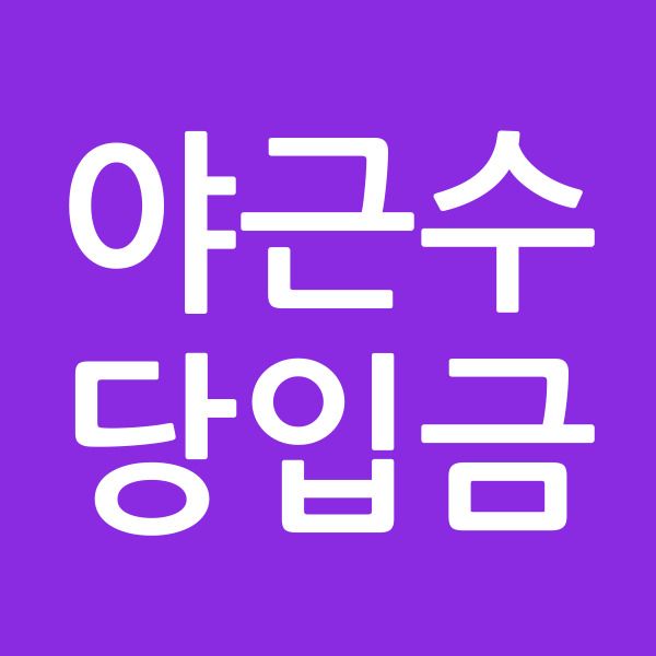 야근수당입금