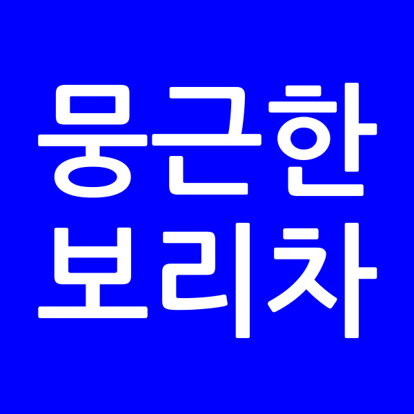 뭉근한보리차
