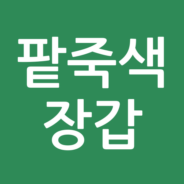 팥죽색장갑
